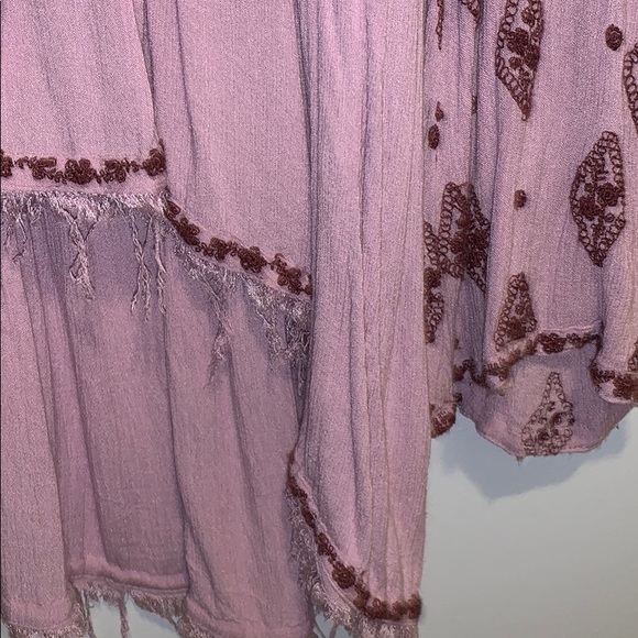 Free People Pink and Red Blouse - Picture 4 of 5